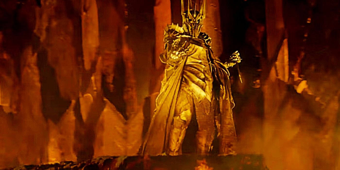Et bilde av Sauron som smir den ene ringen fra Ringenes Herre