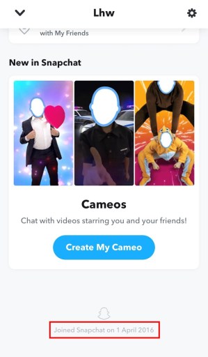 Hvordan finne når Snapchat ble opprettet