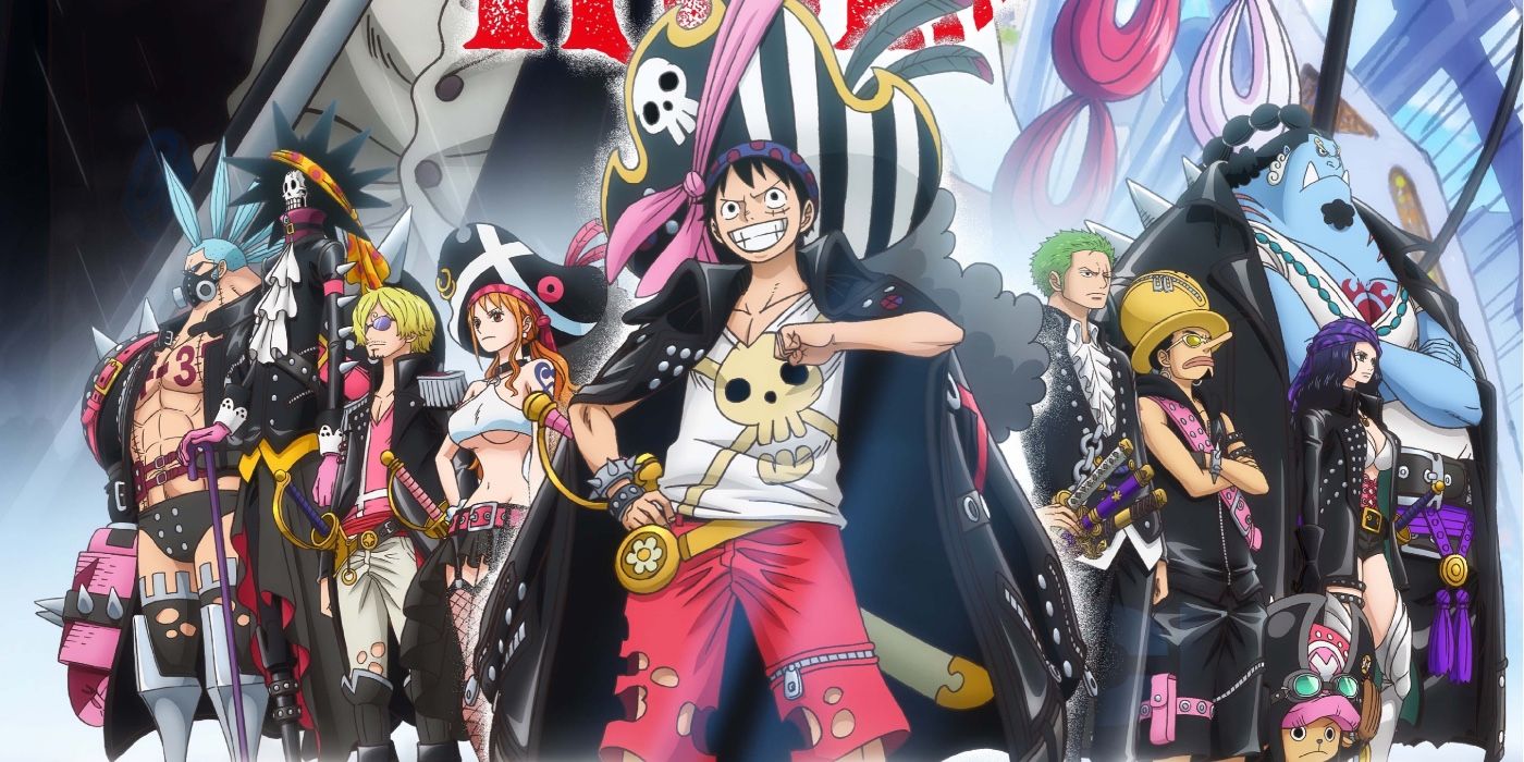 One Piece Film Red: Luffy and the Straw Hats i sine nye kostymer.
