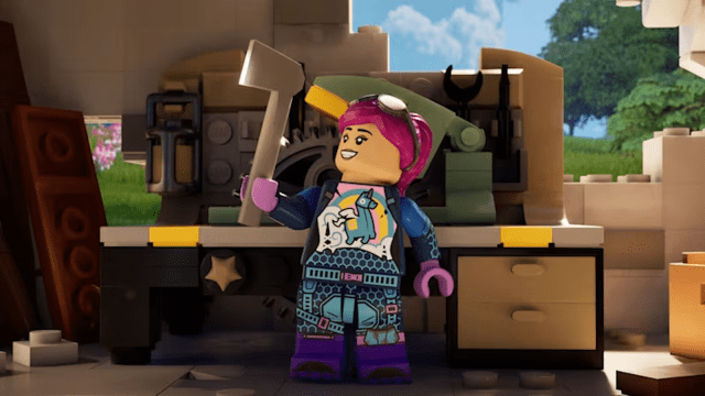LEGO Fortnite karakter med en øks