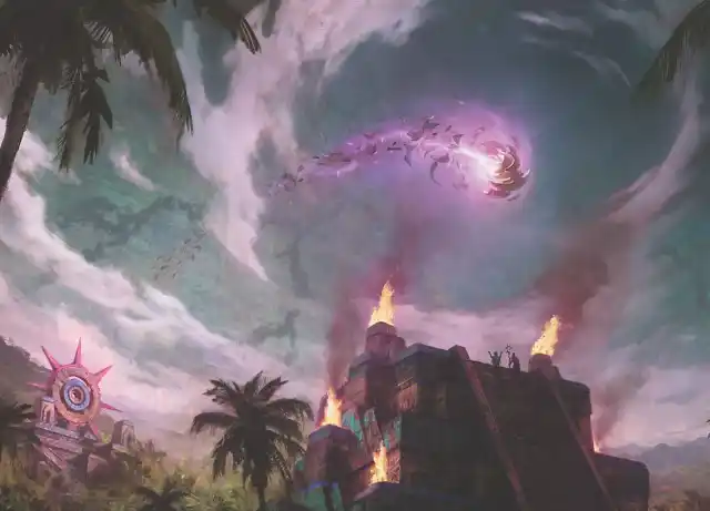Bilde av magi på himmelen gjennom Lost Caverns of Ixalan-settet