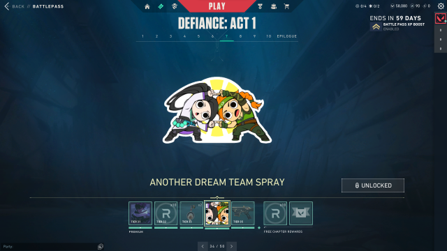 Another Dream Team-sprayen i VALORANT.